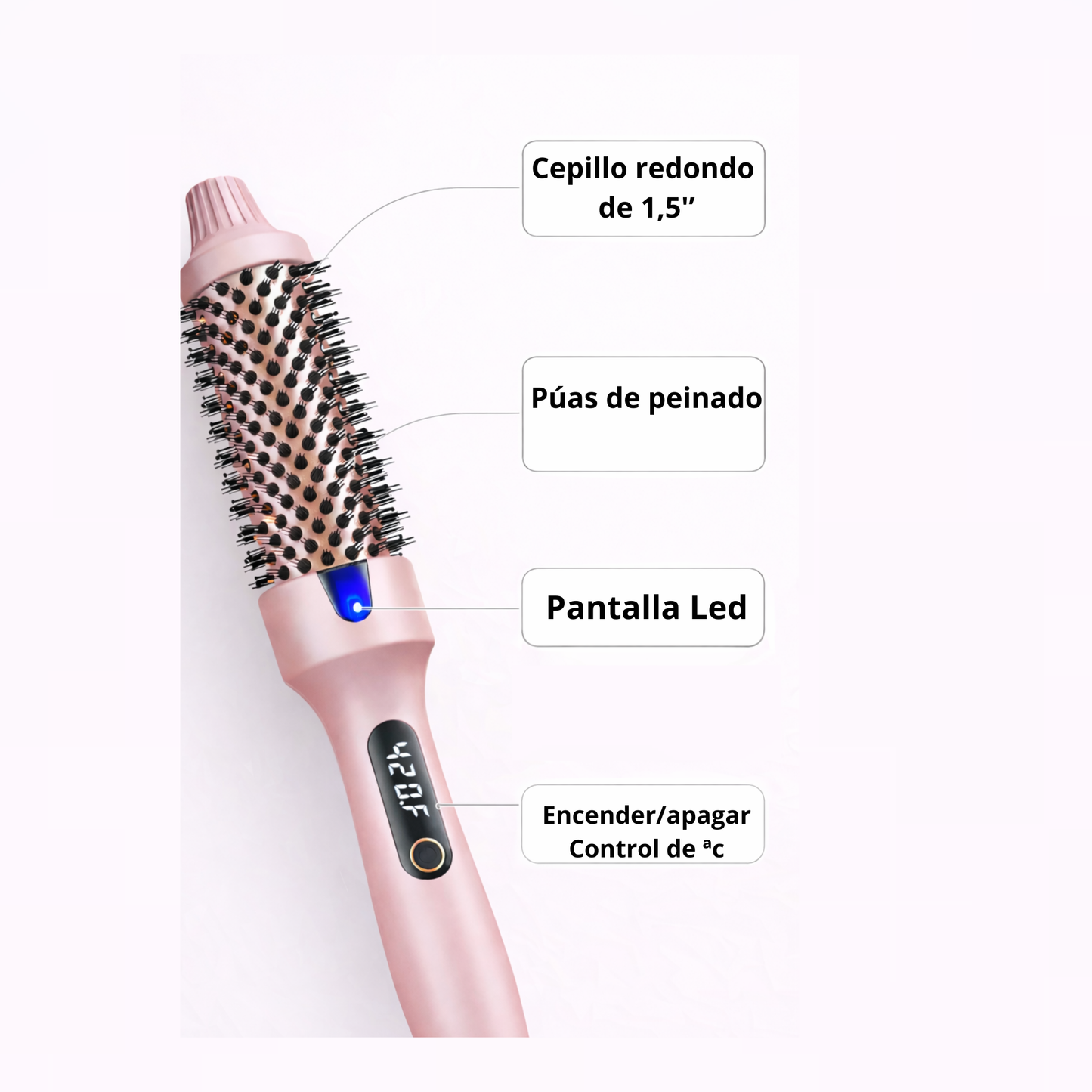 CEPILLO TERMICO IONICO 3 EN 1 CON PANTALLA LED